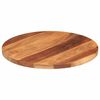 vidaXL Dessus de table bois massif d'acacia rond 25-27 mm 50 cm