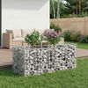 vidaXL Lit sur&eacute;lev&eacute; gabion Argent&eacute; 50 x 100 x 60 cm Acier galvanis&eacute;