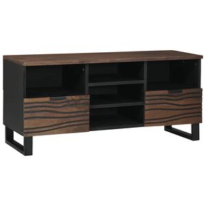 vidaXL Unites TV avec tiroir Noyer 100 x 33 x 46 cm Bois d'ing&eacute;nierie