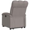 vidaXL Fauteuil inclinable taupe tissu