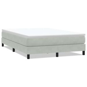 vidaXL Sommier &agrave; lattes de lit sans matelas gris clair 160x210 cm