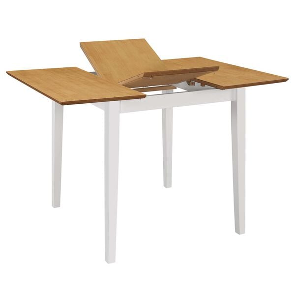 vidaXL Mobilier de salle à manger 5 pcs MDF Blanc