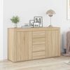 vidaXL Buffet Ch&ecirc;ne Sonoma 120 x 36 x 69 cm Bois d'ing&eacute;nierie