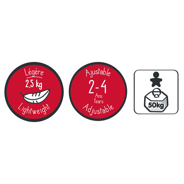 Smoby Vélo d'équilibre Rookie Rouge