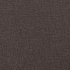 vidaXL Cadre de lit sans matelas Hanko marron fonc&eacute; 100x200 cm tissu