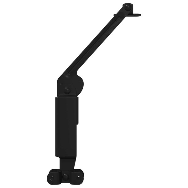 vidaXL Charni&egrave;re de support de couvercle 12 pcs Noir 192 x 32 x 50 mm