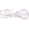 vidaXL Ensemble de canap&eacute;s 2 pcs avec coussins Marron Tissu