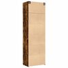 vidaXL Armoire de rangement ch&ecirc;ne fum&eacute; 70x42,5x225cm bois d'ing&eacute;nierie