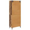 vidaXL Haut Armoire Bois Ancien 69,5 x 34 x 180 cm Bois d'ing&eacute;nierie