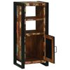 vidaXL Armoire de salle de bain avec porte Marron Bois Recyclé Solide