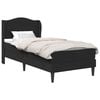 vidaXL Cadre de lit avec t&ecirc;te de lit Noir 90 x 190 cm Simili cuir