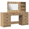 vidaXL Table de Toilette 3 pcs Ch&ecirc;ne artisanal 78,5 x 41 x 135 cm