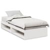 vidaXL Lit de jour sans matelas blanc 80x200 cm bois de pin massif