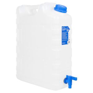 vidaXL R&eacute;servoir d'eau avec robinet transparent 20 L plastique