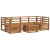 vidaXL Ensemble de canap&eacute;s d'ext&eacute;rieur 7 pc Naturel