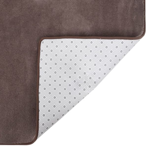 vidaXL Tapis peluche Taupe 300x200 cm