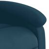 vidaXL Fauteuil inclinable bleu velours