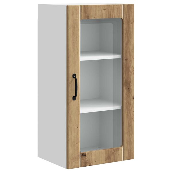 vidaXL Armoire de cuisine avec &eacute;tag&egrave;re Ch&ecirc;ne artisanal 40 x 31 x 80 cm