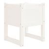 vidaXL Jardini&egrave;re Blanc 40x40x52,5 cm Bois massif de pin