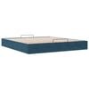 vidaXL Cadre de lit ottoman sans matelas bleu fonc&eacute; 200x200 cm velours