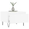 vidaXL Tables basses 2 pcs blanc 50x46x35 cm bois d'ingénierie