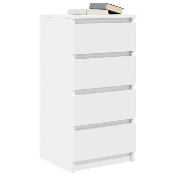 vidaXL Buffet blanc 37,5x35x76 cm bois d'ing&eacute;nierie