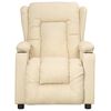 vidaXL Fauteuil Cr&egrave;me Tissu