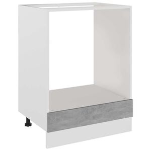 vidaXL Meuble de four "Riga" Gris b&eacute;ton 60&nbsp;x&nbsp;46&nbsp;x&nbsp;81,5&nbsp;cm Bois d'ing&eacute;nierie