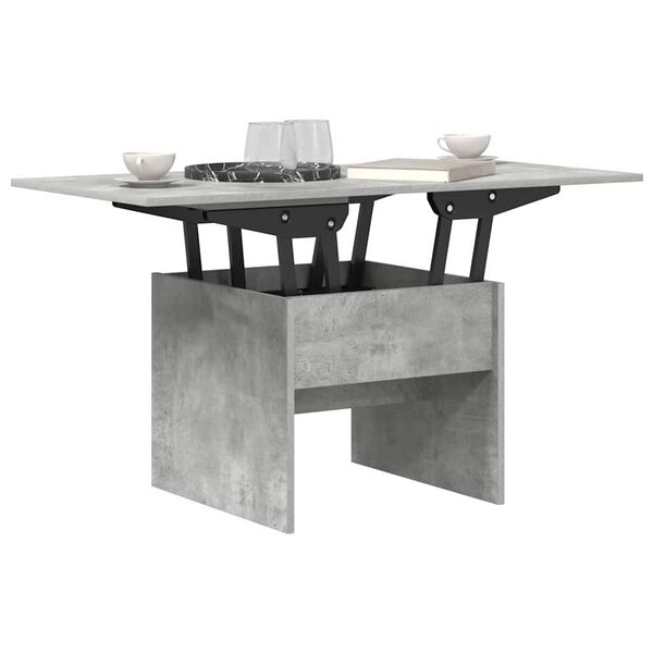 vidaXL Table basse Gris béton 55 x 54,5 x 45 cm Bois d'ingénierie
