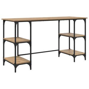 vidaXL Bureau Ch&ecirc;ne artisanal Bois d'ing&eacute;nierie 140 x 50 x 75 cm