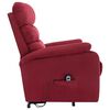 vidaXL Fauteuil de massage Rouge bordeaux Tissu