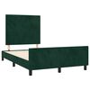 vidaXL Cadre de lit sans matelas vert fonc&eacute; 120x200 cm velours