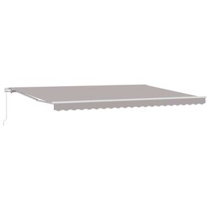 vidaXL Auvent Gris clair 500 x 300 x 165 cm Polyester et m&eacute;tal