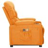 vidaXL Fauteuil de massage Jaune Tissu