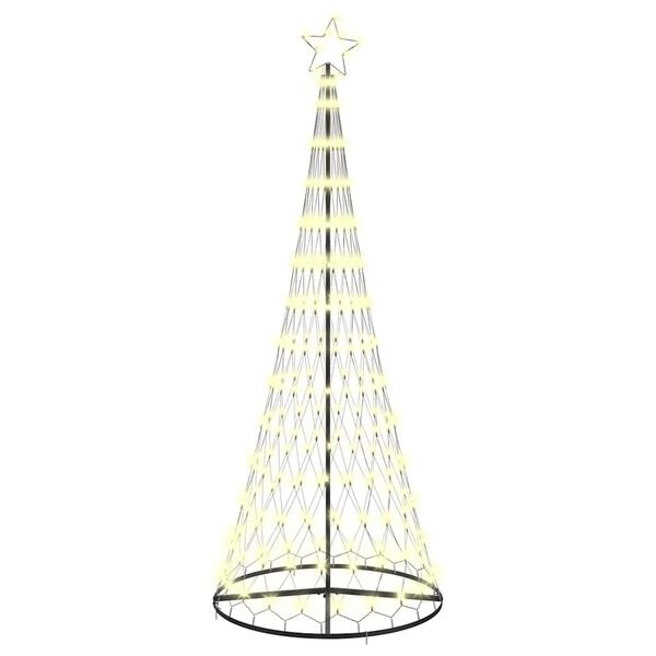 vidaXL Arbre de No&euml;l LED avec 295 LED Blanc chaud 250 cm M&eacute;tal