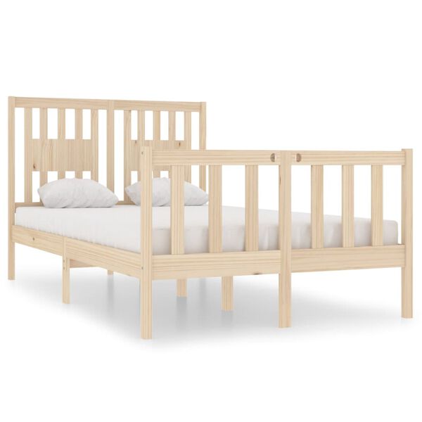 vidaXL Cadre de lit sans matelas 120x190 cm bois massif