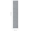 vidaXL Tapis BCF Gris 80x450 cm