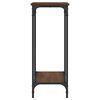vidaXL Table console ch&ecirc;ne marron 75x30,5x75 cm bois d'ing&eacute;nierie