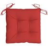 vidaXL Coussins de chaise lot de 4 rouge 50x50x7 cm tissu oxford