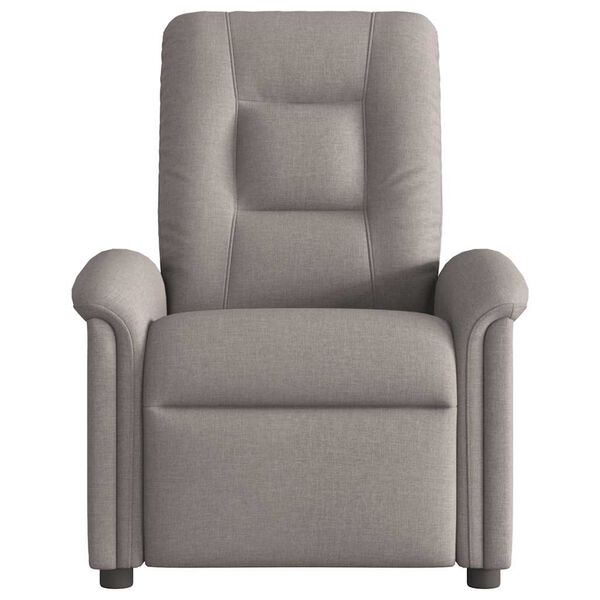 vidaXL Fauteuil inclinable Taupe Tissu