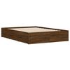 vidaXL Cadre de lit avec tiroirs sans matelas chêne marron 120x190 cm