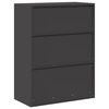 vidaXL Armoire de rangement Noir 80 x 40 x 105 cm Acier Lamin&eacute; &agrave; Froid