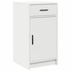 vidaXL Table de Toilette 2 pcs Blanc 40 x 41 x 75 cm Bois d'ing&eacute;nierie