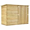 vidaXL Abri &agrave; v&eacute;lo de jardin 232x110x170 cm Bois de pin impr&eacute;gn&eacute;