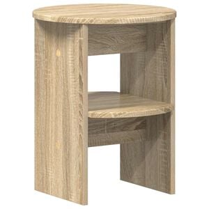 vidaXL Meuble d'appoint Ch&ecirc;ne Sonoma &Oslash;40 x 50 cm Bois d&rsquo;ing&eacute;nierie