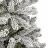 vidaXL Sapin de Noël artificiel à charnières avec neige floquée 180 cm