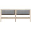 vidaXL Tête de lit capitonnée Marron 200 cm Pin massif