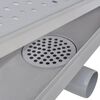 vidaXL Drain de douche lin&eacute;aire 630x140 mm acier inoxydable