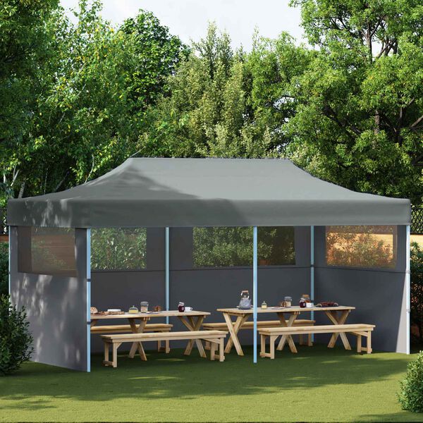 vidaXL Tente de f&ecirc;te Anthracite 291 x 580 x 315 cm Tissu Oxford
