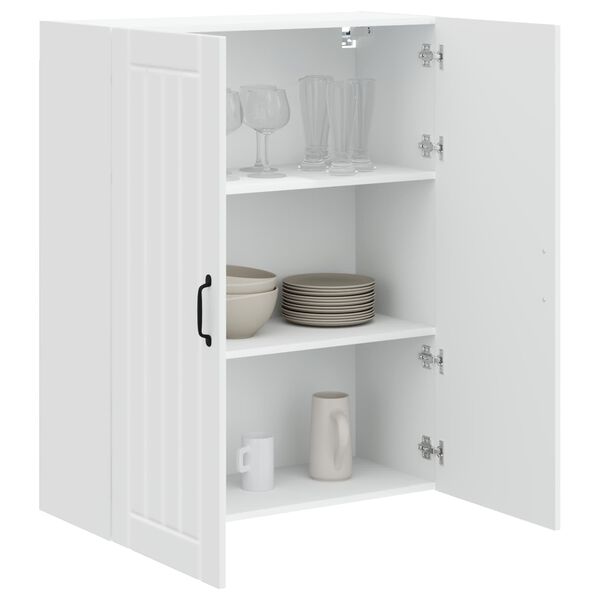 vidaXL Armoire de cuisine Lucca Blanc brillant 80 x 31 x 100 cm